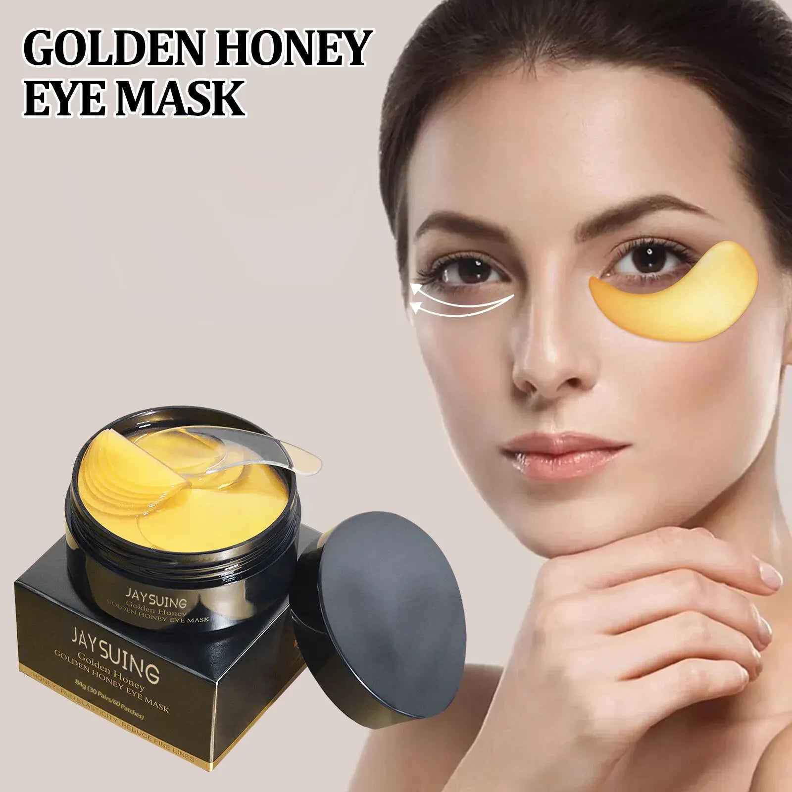 JAYSUING - Collagen Eye Mask Gold Snail Anti Wrinkle Eye Patches Radial Cosmetics