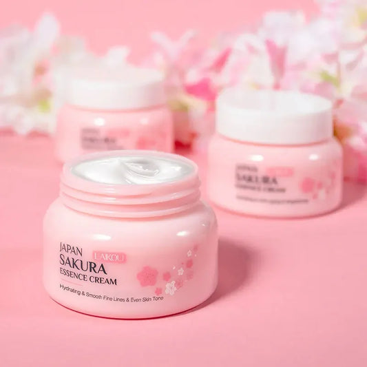 LAIKOU Japan Sakura Essence Cream Cherry Blossom Facial Cream Moisturizing Brighten Skin Care 60g Radial Cosmetics