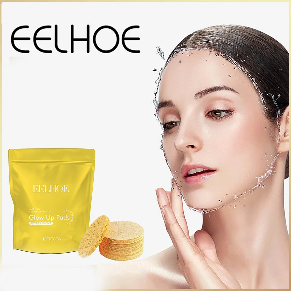 EELHOE - Turmeric Cleansing Pad Deeply Cleanses Skin, Removes Dirt, Controls Oil and Softens Exfoliated, Tender Skin Radial Cosmetics