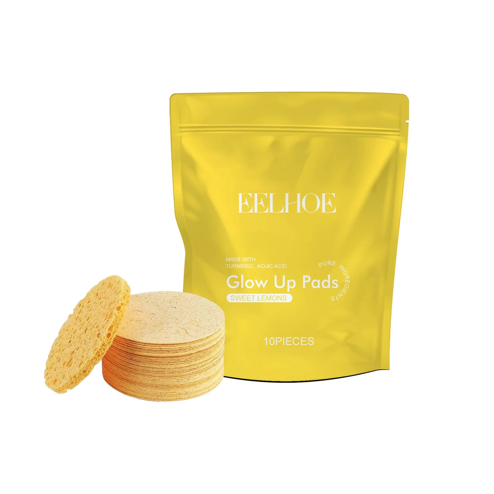 EELHOE - Turmeric Cleansing Pad Deeply Cleanses Skin, Removes Dirt, Controls Oil and Softens Exfoliated, Tender Skin Radial Cosmetics