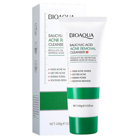 BIOAQUA Salicylic Acid Facial Cleanser Acne Treatment Moisturizing Oil Control skincare Face Wash Foam Face Cleanser Skin Care Radial Cosmetics